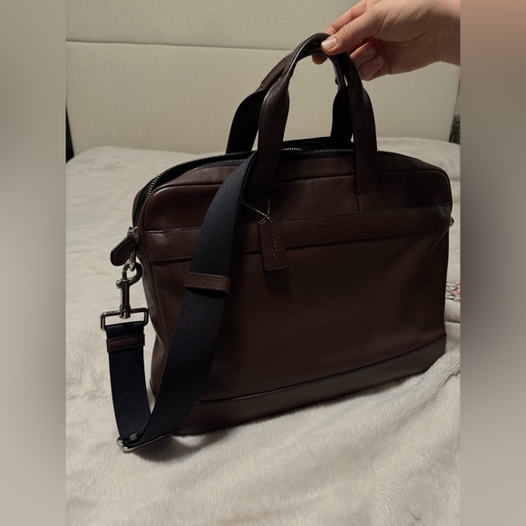 COACH Leather Commuter Briefcase Laptop Bag - Picture 5 of 10